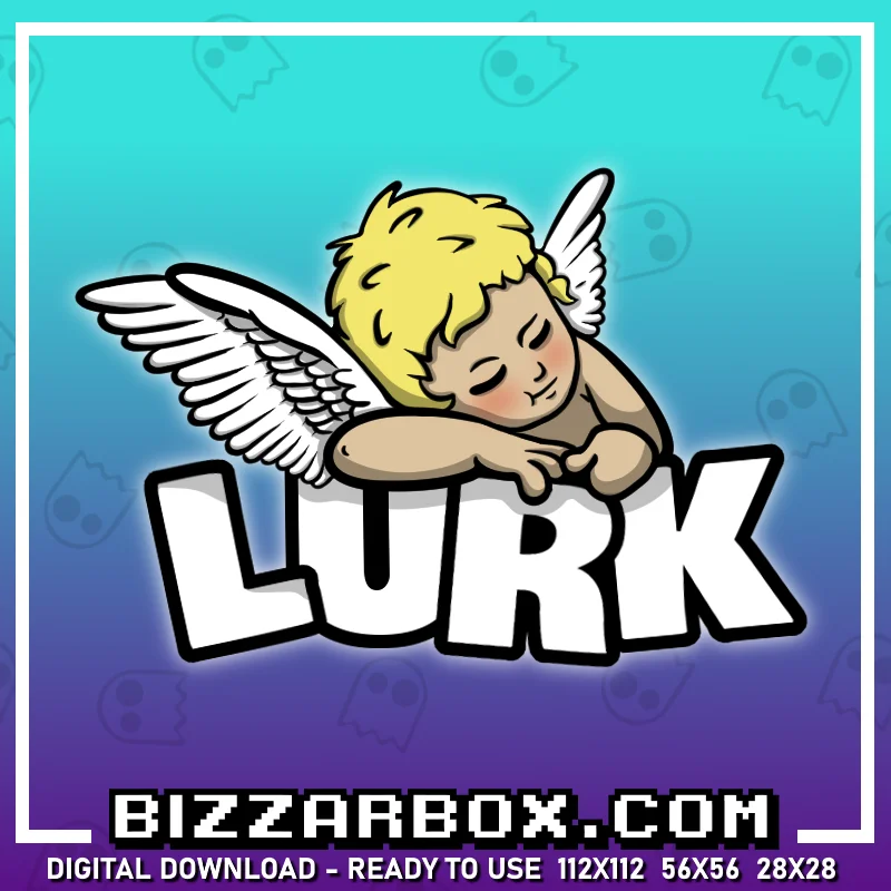 Twitch Streamer Emote - Angel Lurk