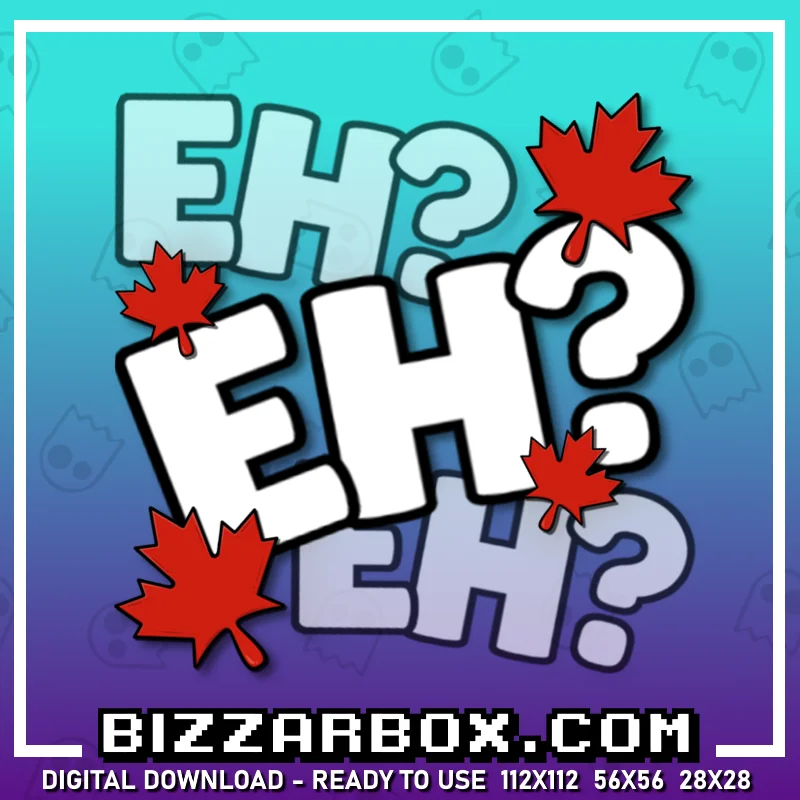 Twitch Streamer Emote - Canadian Eh?