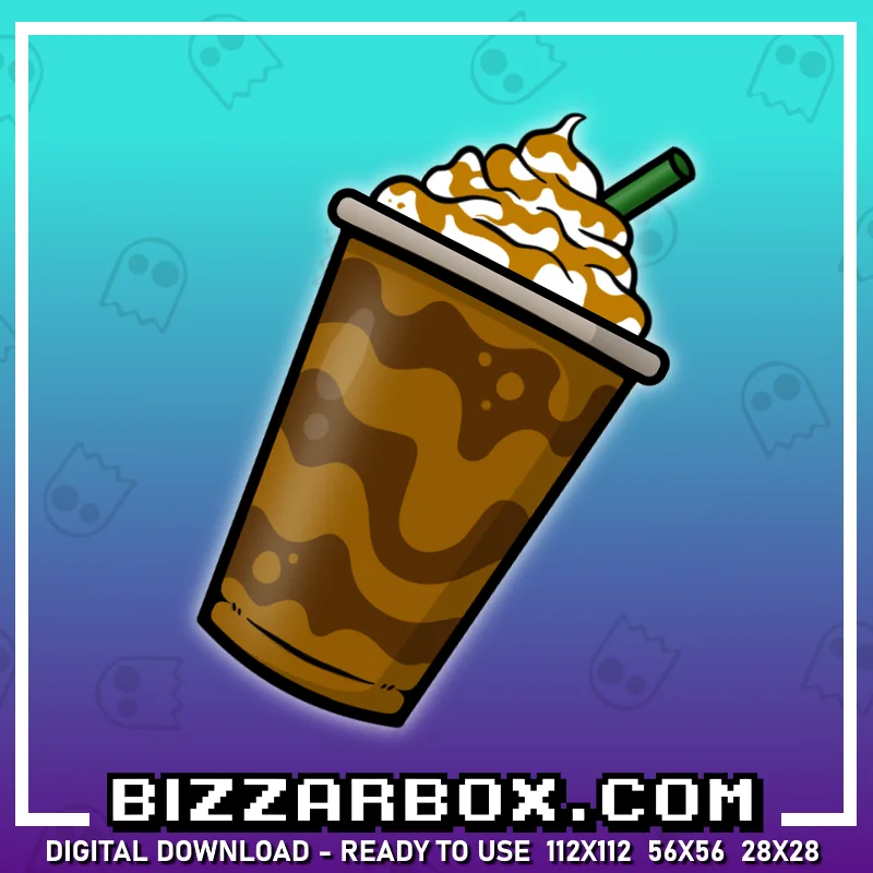 Twitch Channel Point Emote - Iced Coffee Carmen Hydrate