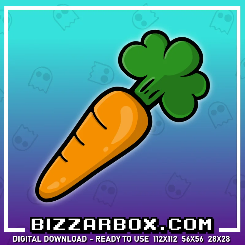 Twitch Streamer Emote - Carrot