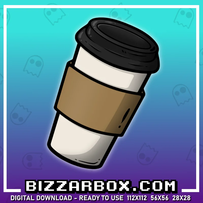 Twitch Channel Point Emote - To Go Hot Coffee Hydrate
