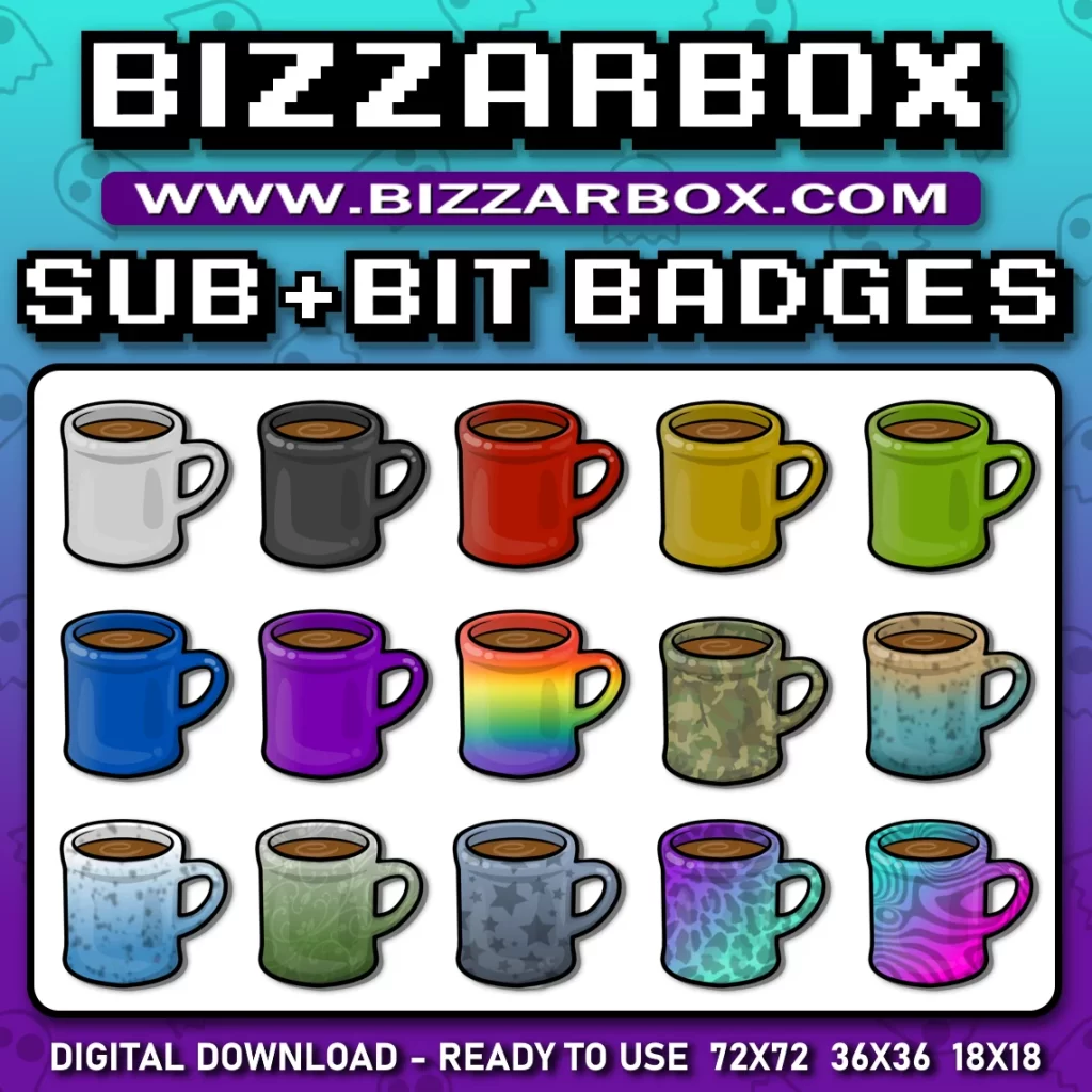 Twitch Sub Badges - Mugs