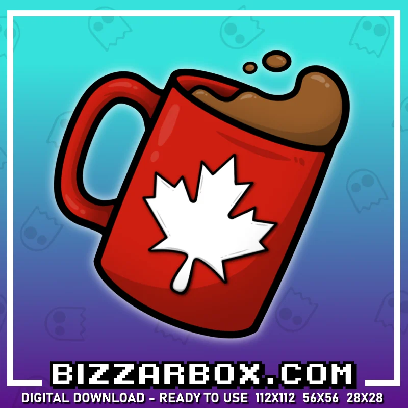 Twitch Channel Point Emote - Canada Maple Leaf Coffee Mug