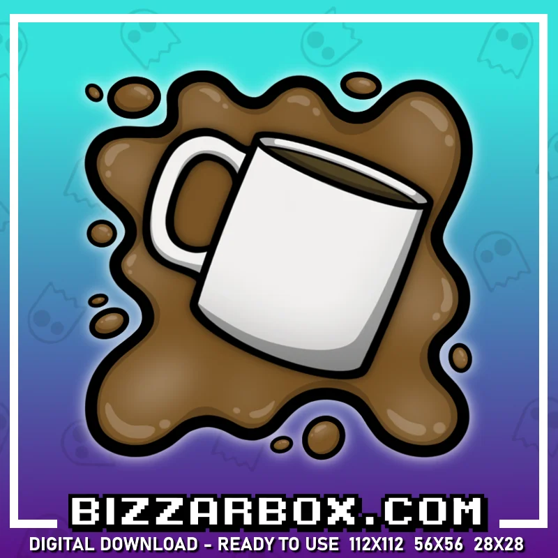 Twitch Channel Point Emote - Hot Coffee Mug