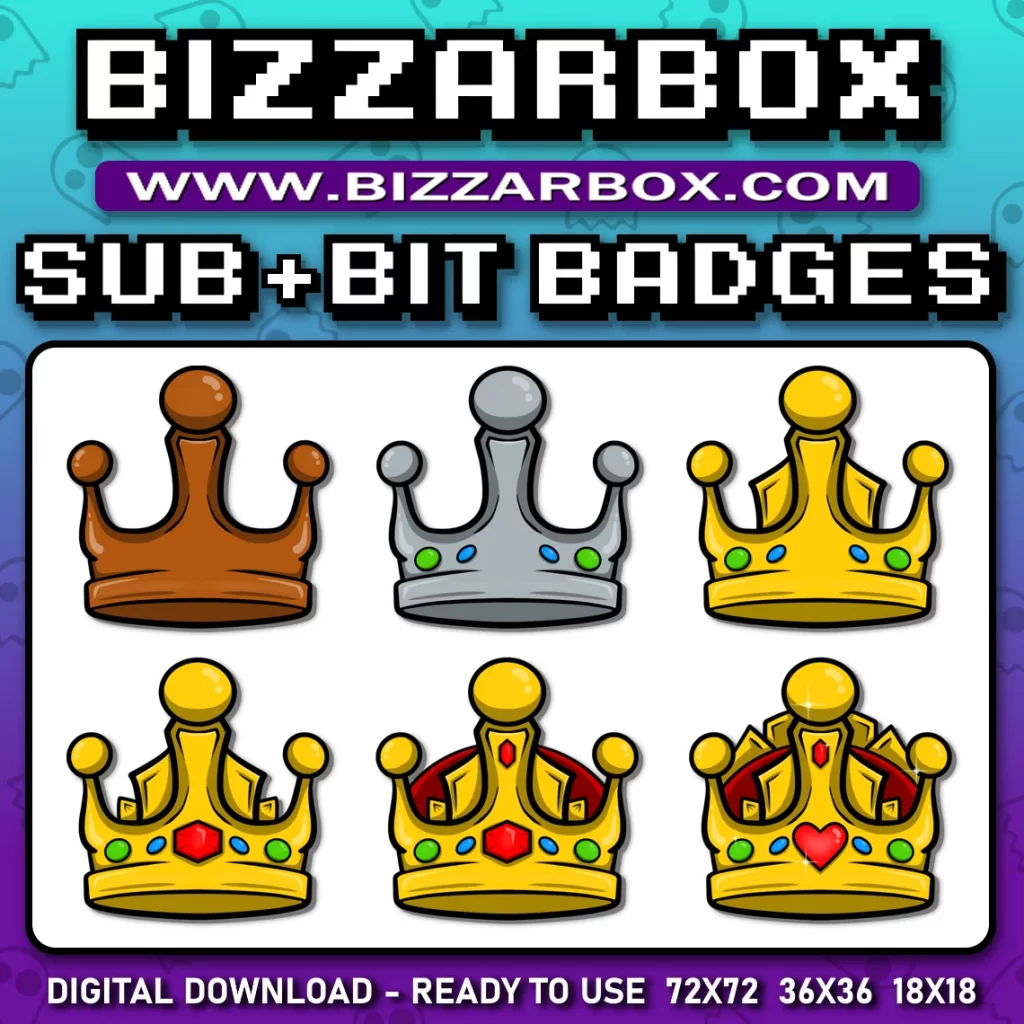 Twitch Sub Badges - Crown