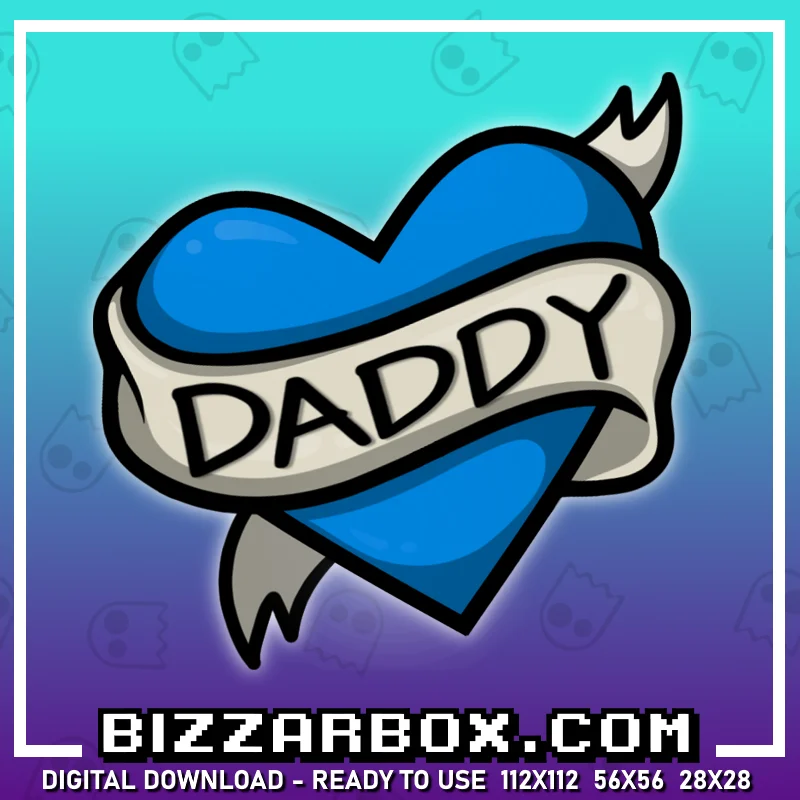 Twitch Streamer Emote - Daddy Heart