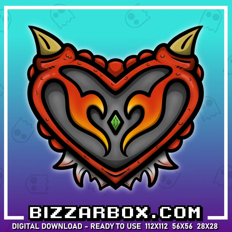 Twitch Streamer Emote - Dragon Heart