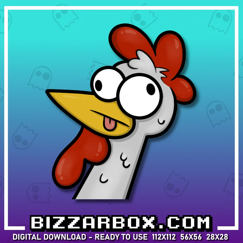 Twitch Streamer Emote - Derp Chicken