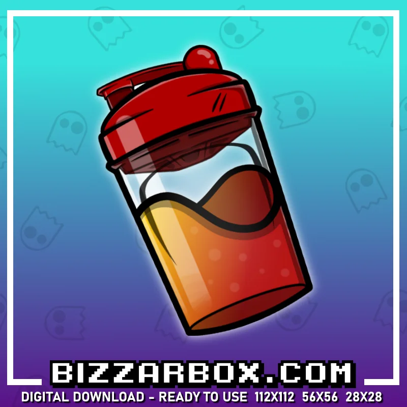 Twitch Channel Point Emote - Hydrate Energy Drink Shaker