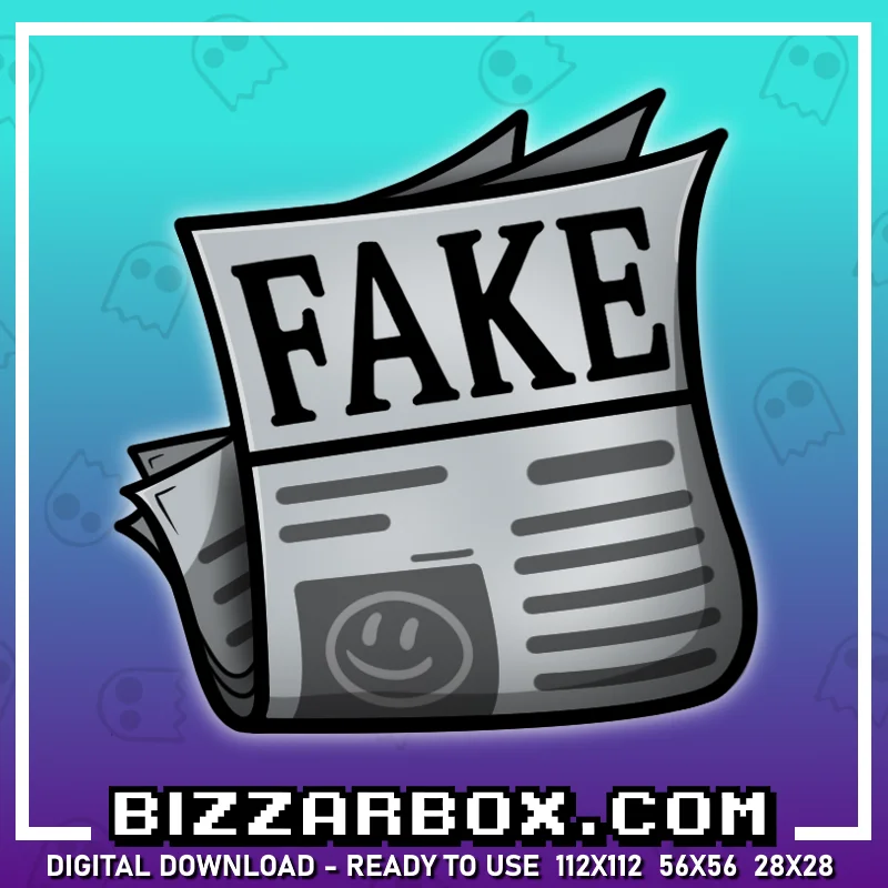 Twitch Streamer Emote - Fake News