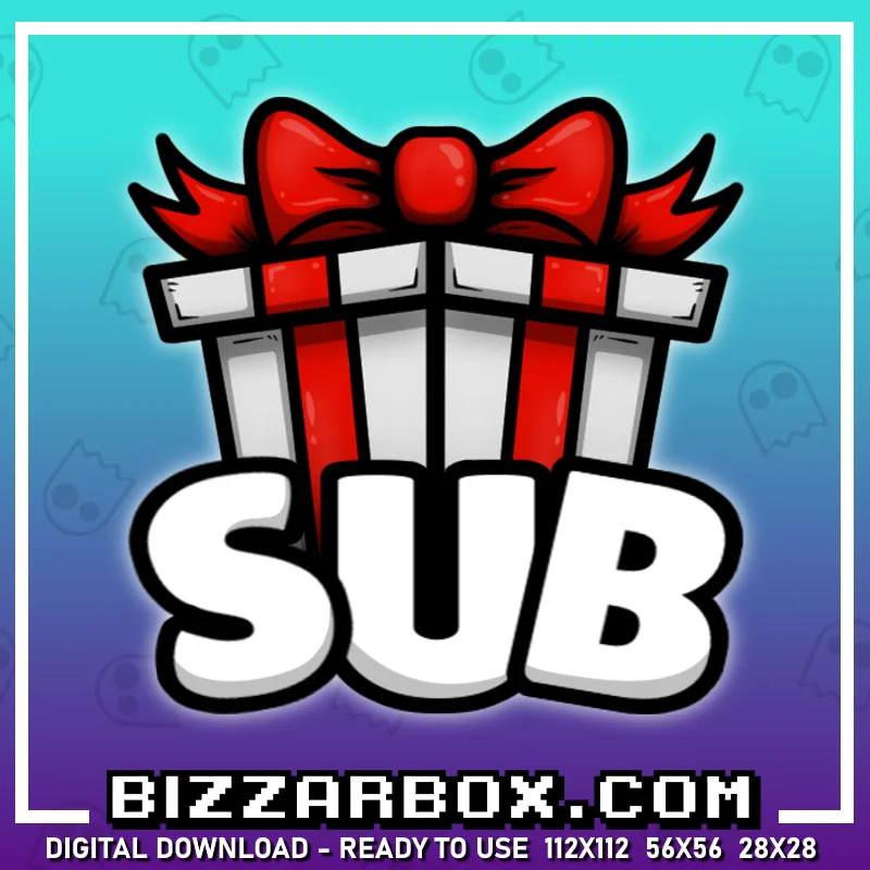 Twitch Streamer Emote - Gifted Sub Box