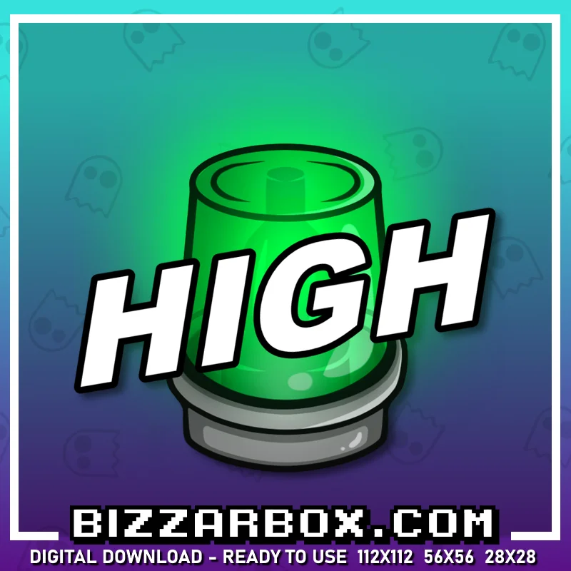 Twitch Streamer Emote - High Alert