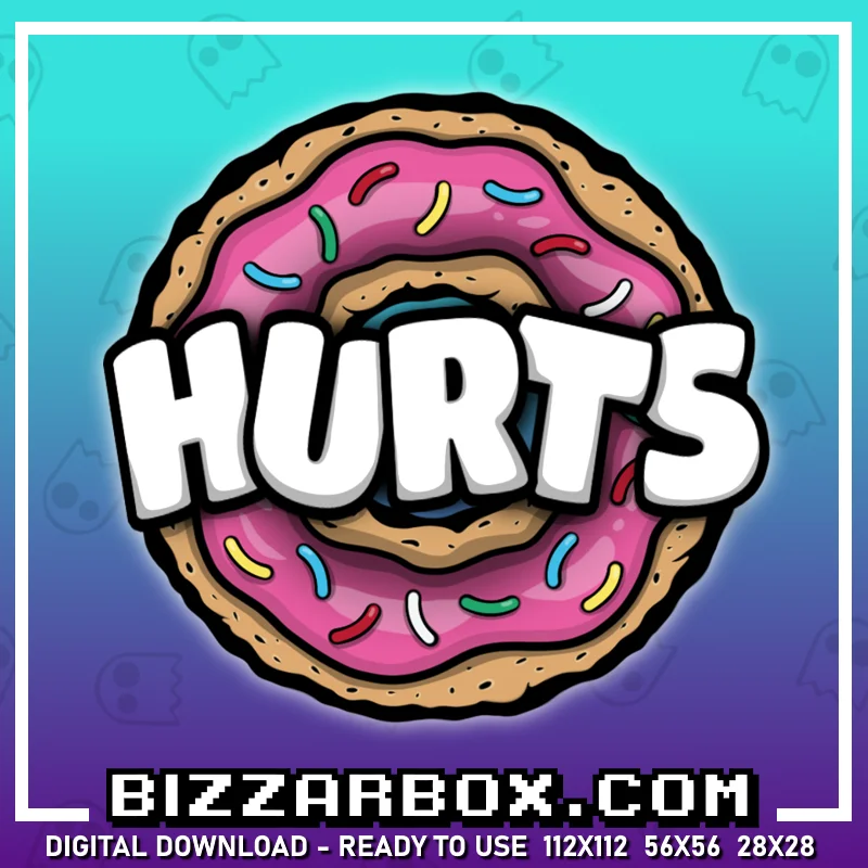 Twitch Streamer Emote - Hurts Donut