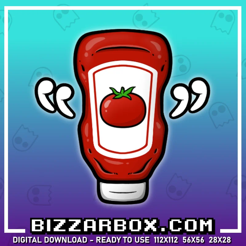 Twitch Streamer Emote - Blood Ketchup