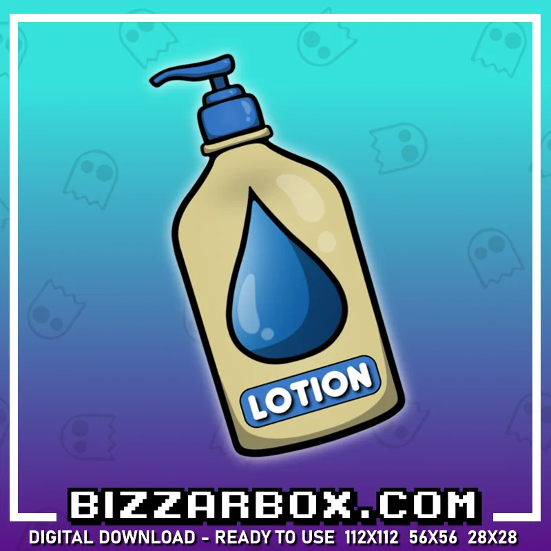 Twitch Streamer Emote - Lotion Bottle