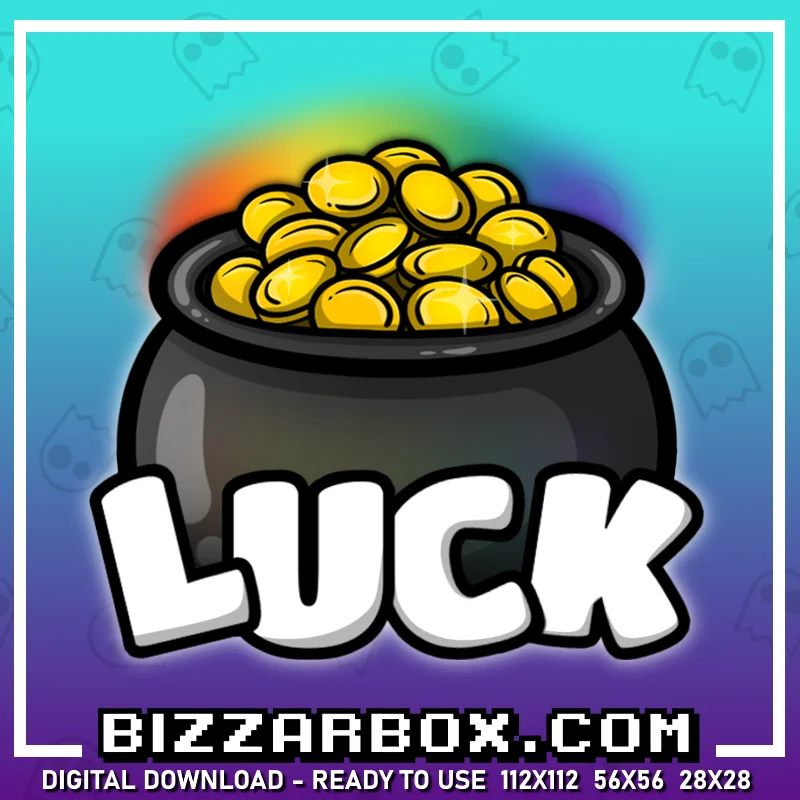 Twitch Streamer Emote - Pot of Gold Luck