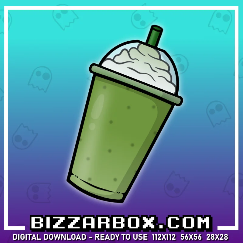Twitch Channel Point Emote - Matcha Green Tea Hydrate