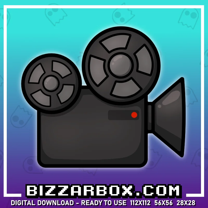 Twitch Streamer Emote - Movie Camera