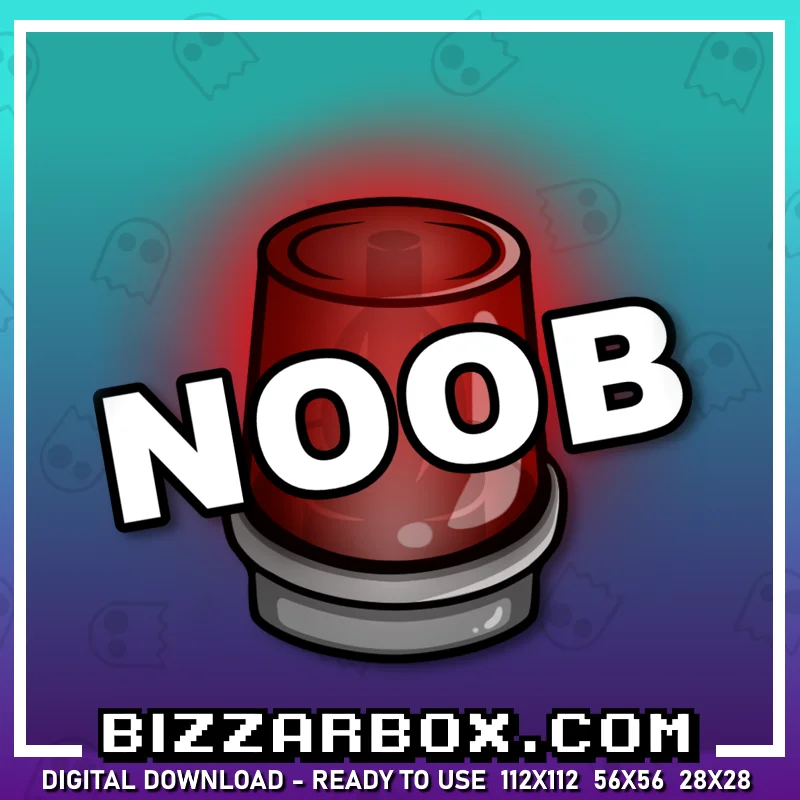 Twitch Streamer Emote - Noob Alert Light