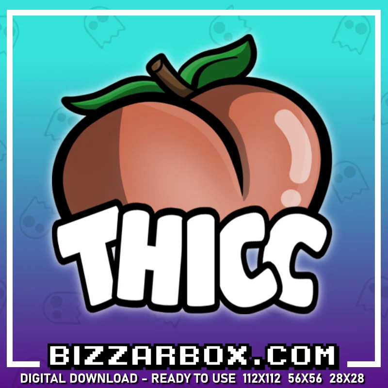 Twitch Streamer Emote - Thicc Peach