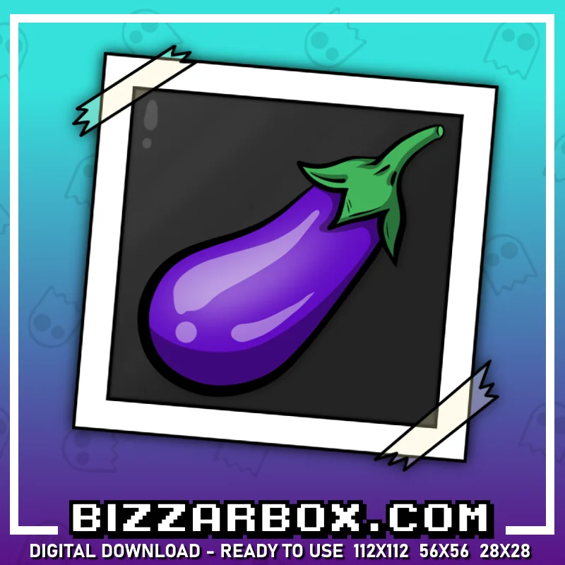 Twitch Streamer Emote - Eggplant Pic Photo