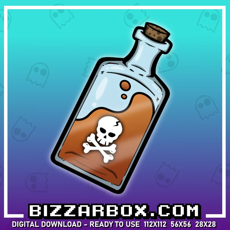 Twitch Channel Point Emote - Pirate Juice Rum Bottle
