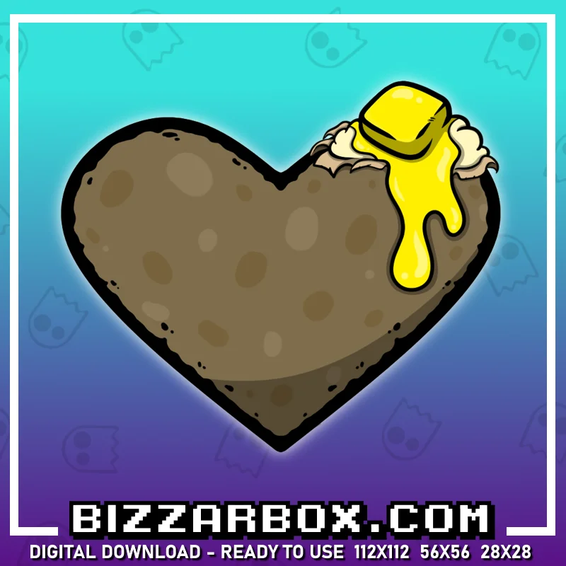 Twitch Streamer Emote - Potato Heart