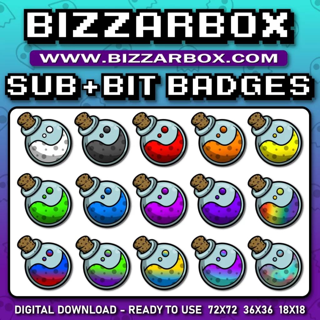 Twitch Sub Badges - Potion Pots
