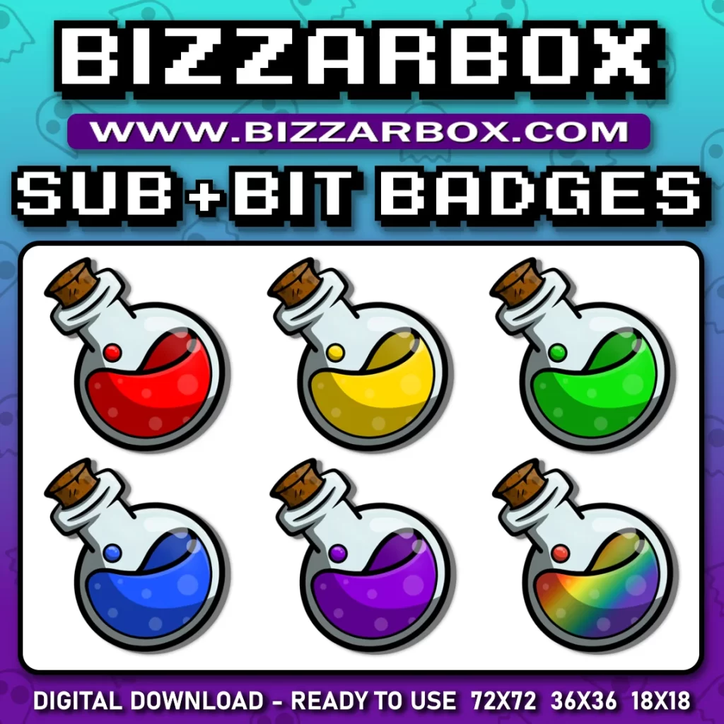 Twitch Sub Badges - Potions