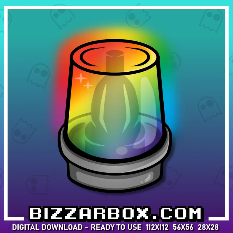 Twitch Streamer Emote - Rainbow Light