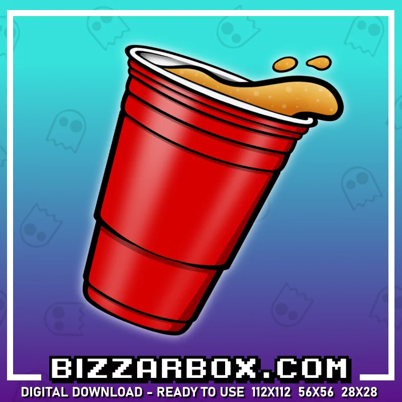 Twitch Channel Point Emote - Beer Party Cup Cheers