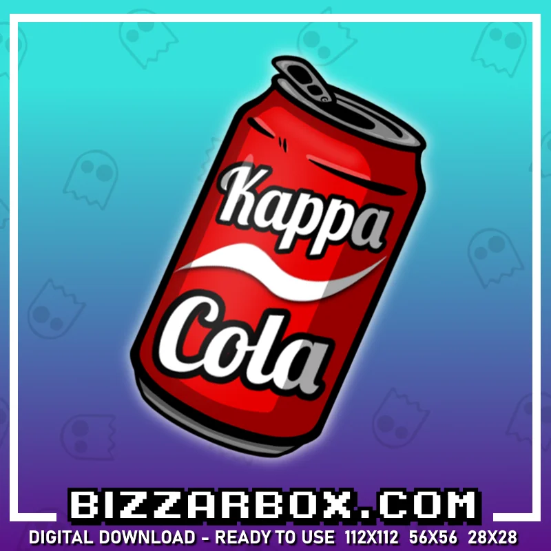 Twitch Channel Point Emote - Kappa Cola Soda Hydrate