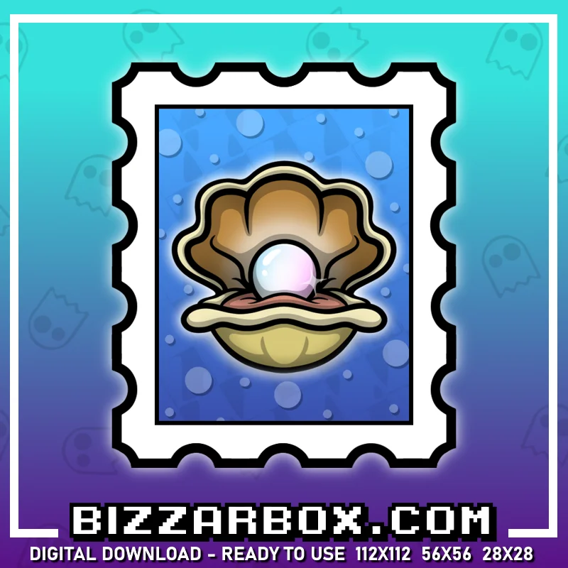 Twitch Streamer Emote - Clam Stamp