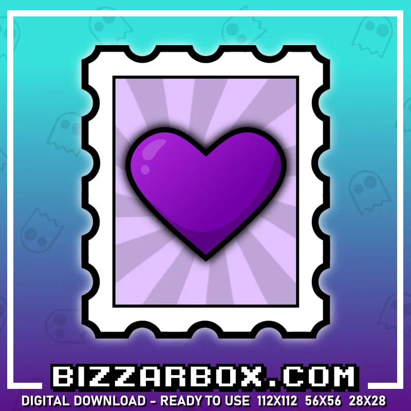 Twitch Streamer Emote - Love Heart Stamp