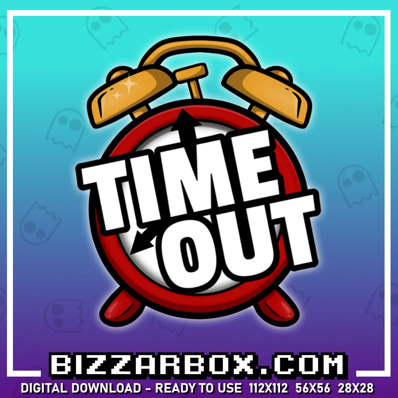 Twitch Channel Point Emote - Time Out Clock