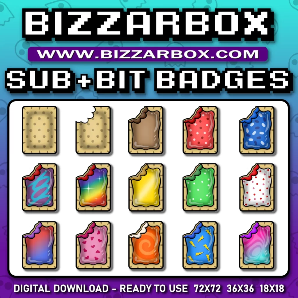 Twitch Sub Badges - Toaster Pastry