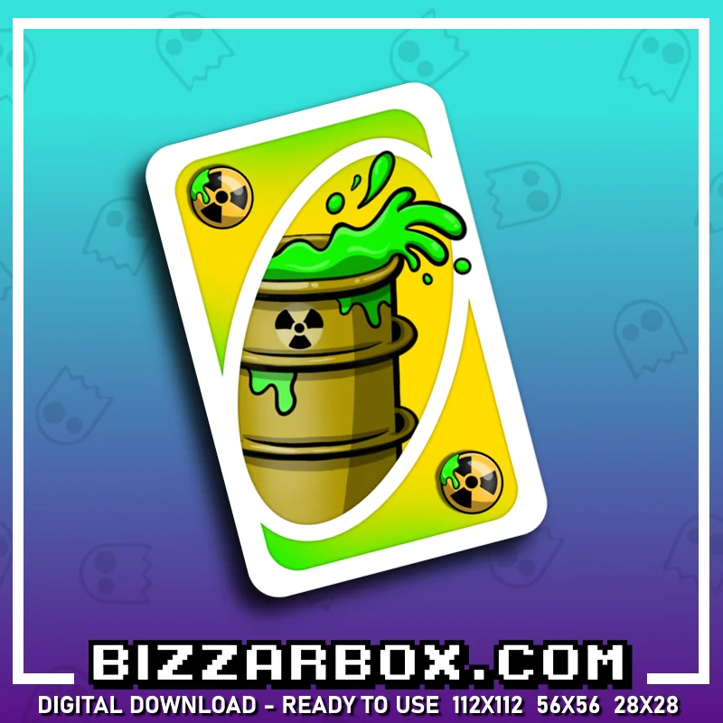 Twitch Streamer Emote - Toxic Card