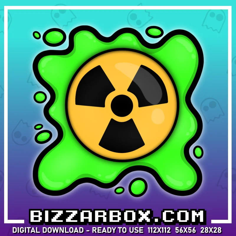 Twitch Streamer Emote - Toxic Sign Splat