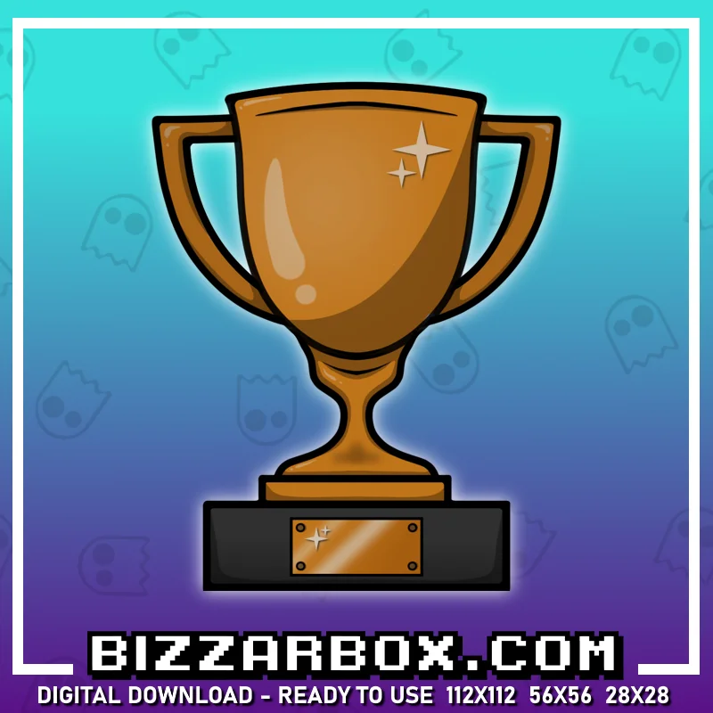 Twitch Streamer Emote - Bronze Trophy