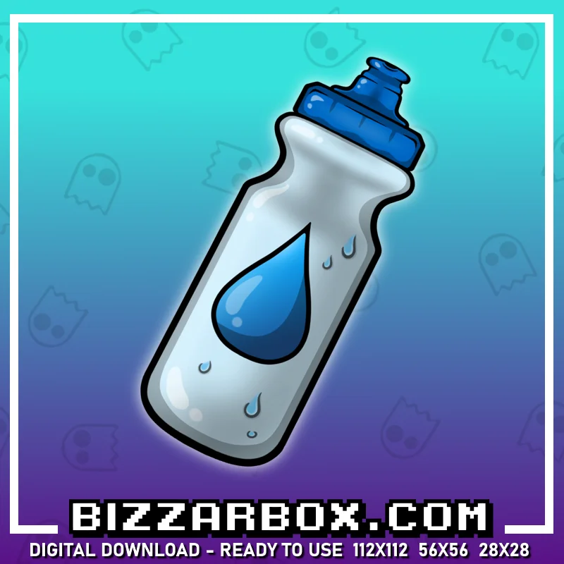 Twitch Channel Point Emote - Water Bottle Sports
