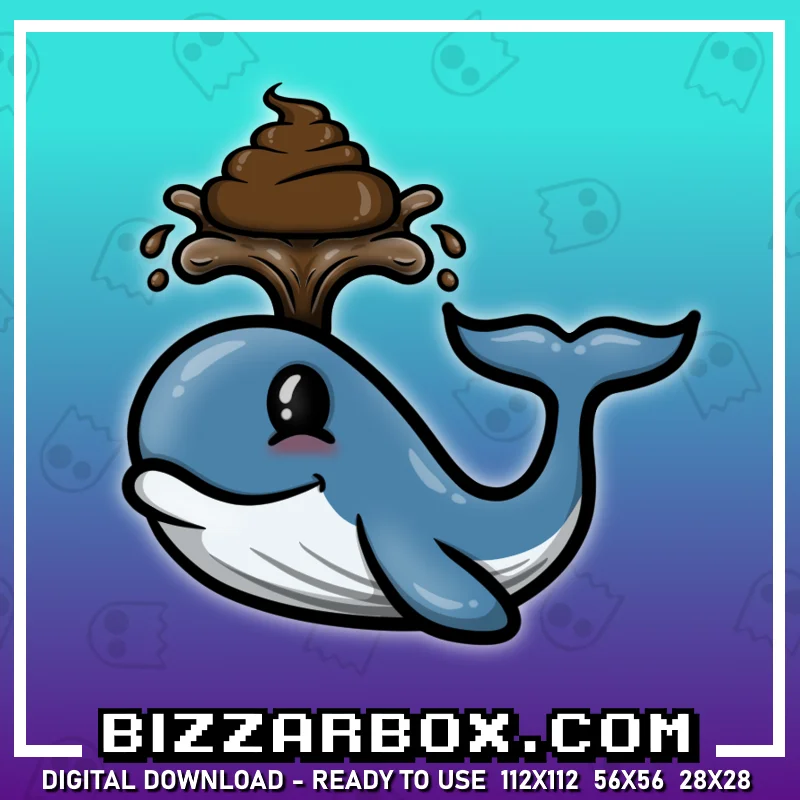 Twitch Streamer Emote - Whale Crap