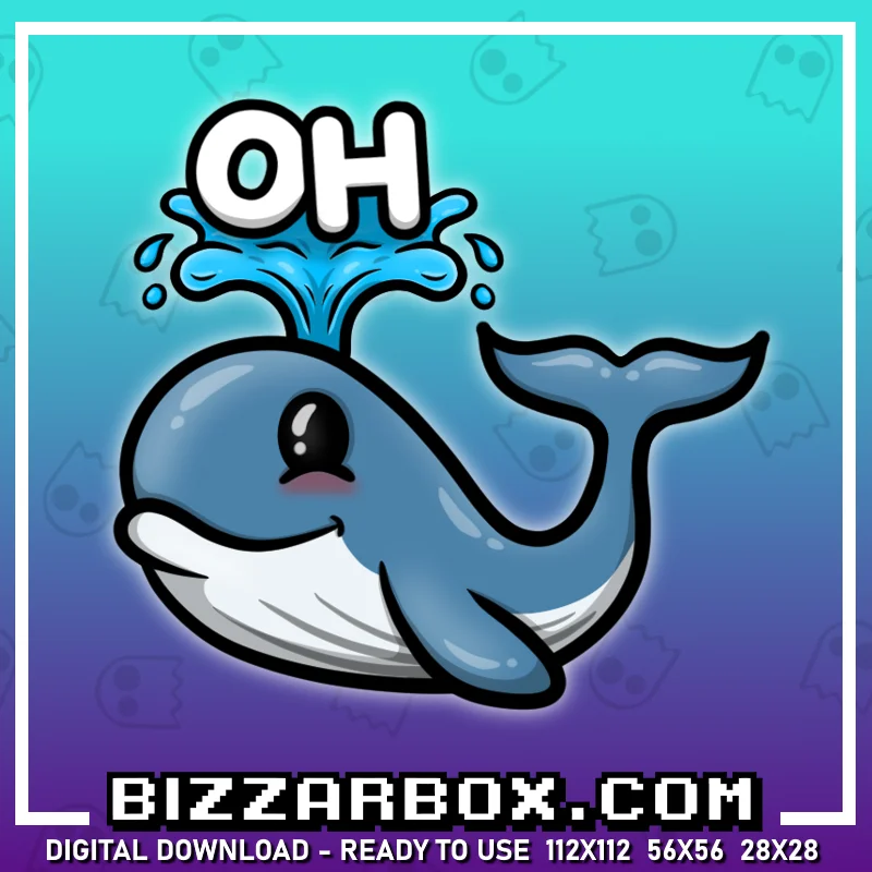 Twitch Streamer Emote - Oh Whale