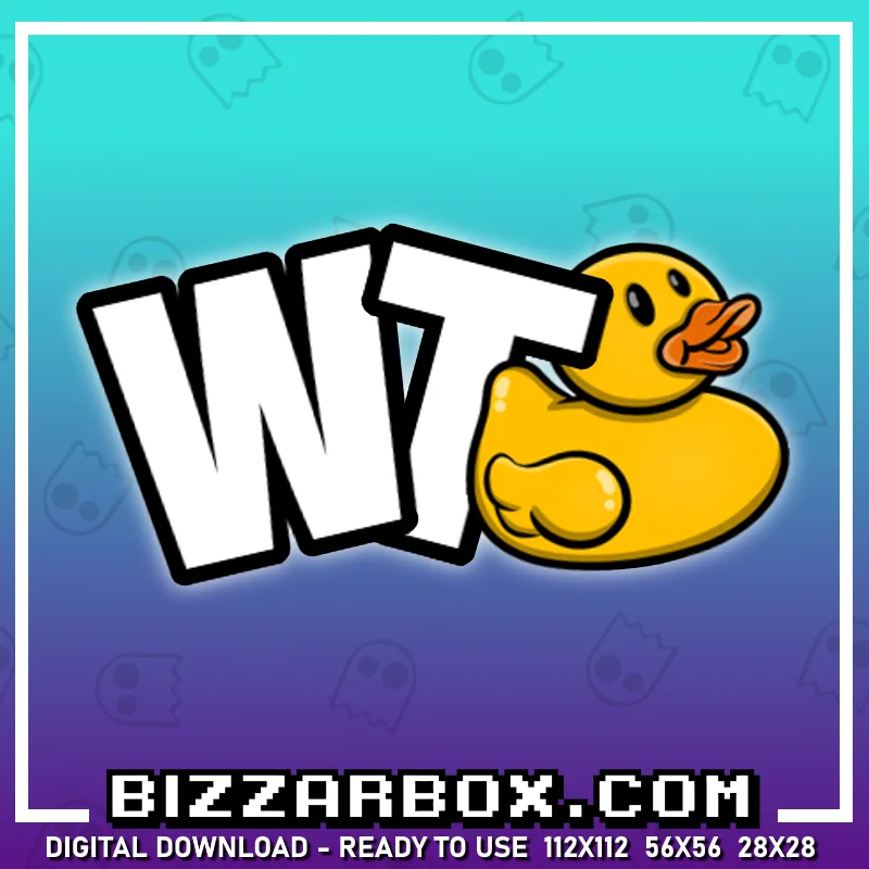 Twitch Streamer Emote - What The Duck