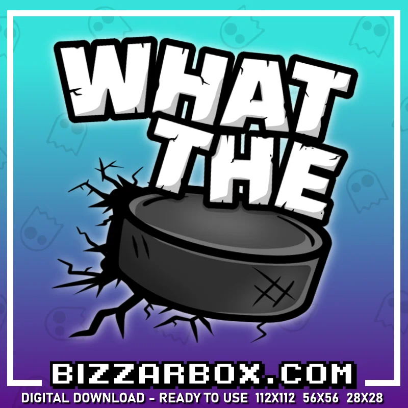 Twitch Streamer Emote - What The Puck