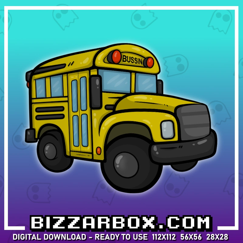 Streamer Emote Yellow School Bus