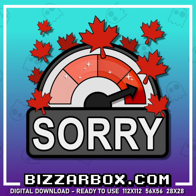 Canada Sorry Meter Emote