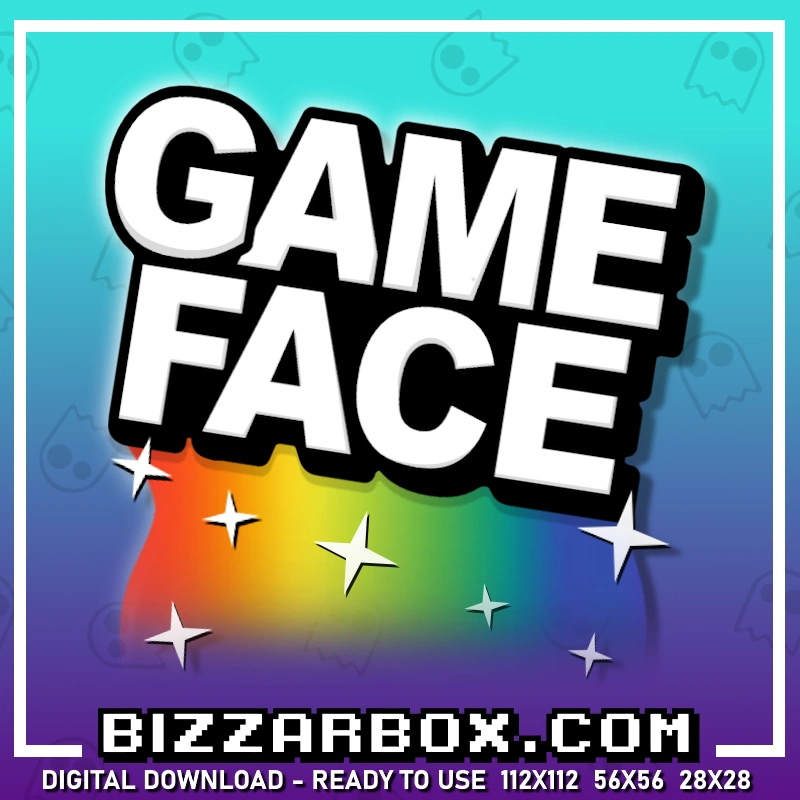 Game Face Rainbow Emote