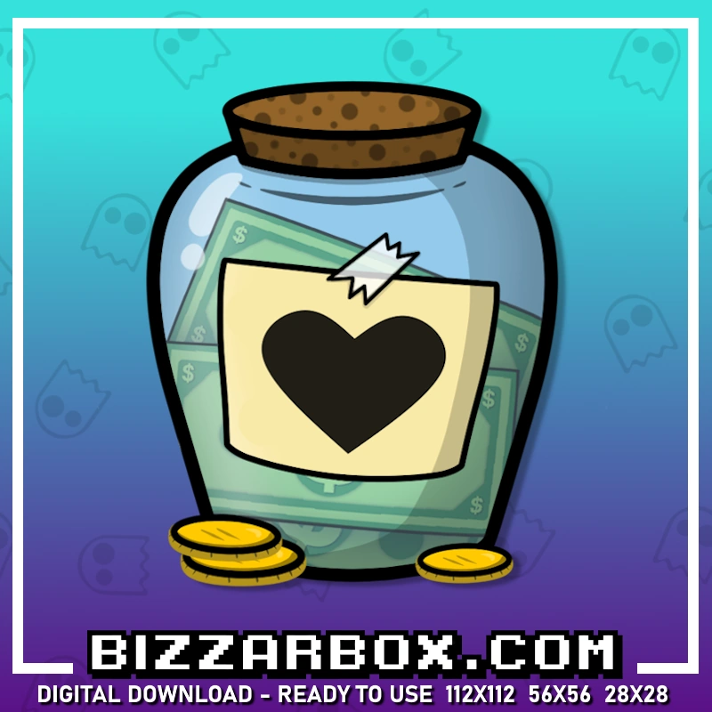 Heart Tip Jar Love Emote