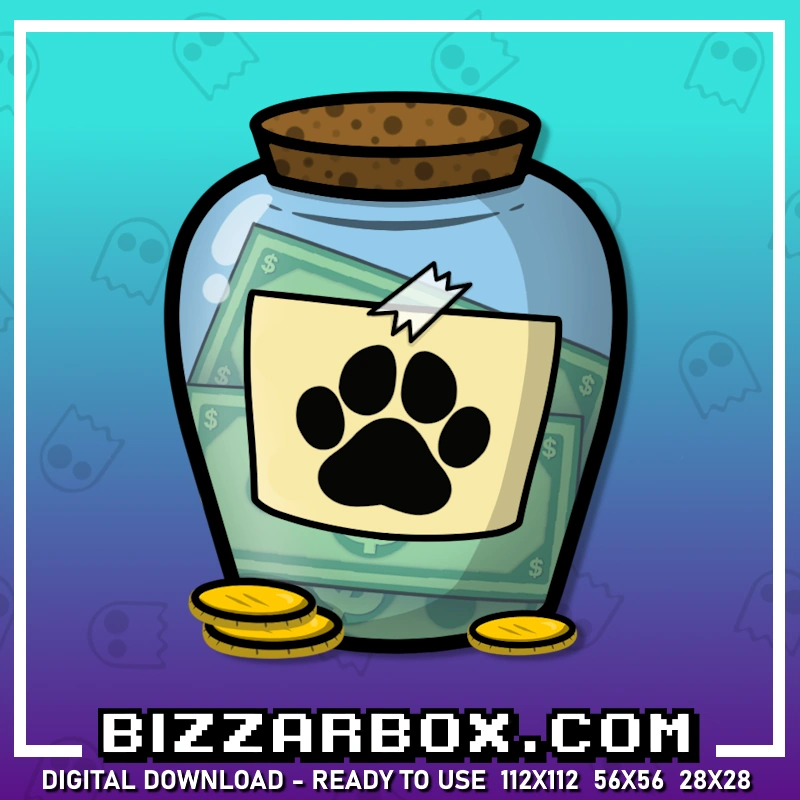 Paw Pet Fund Money Jar