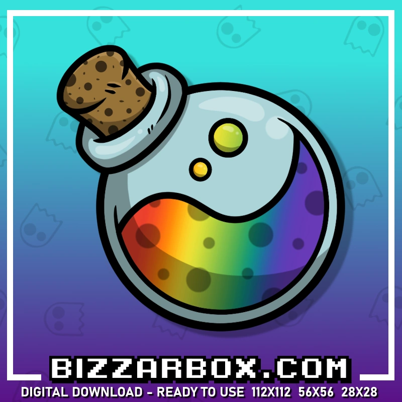 Rainbow Potion Hydrate Emote